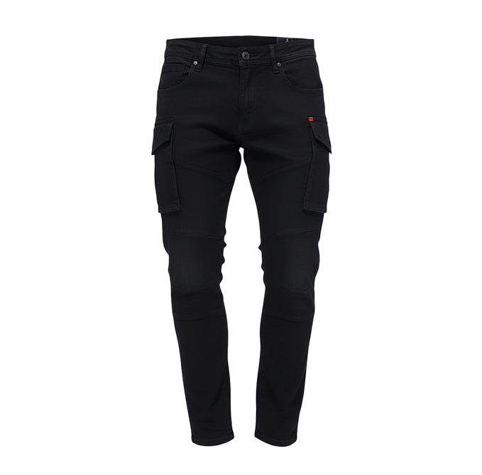 Cutty Roadster Cotton Cargo Pants – Black