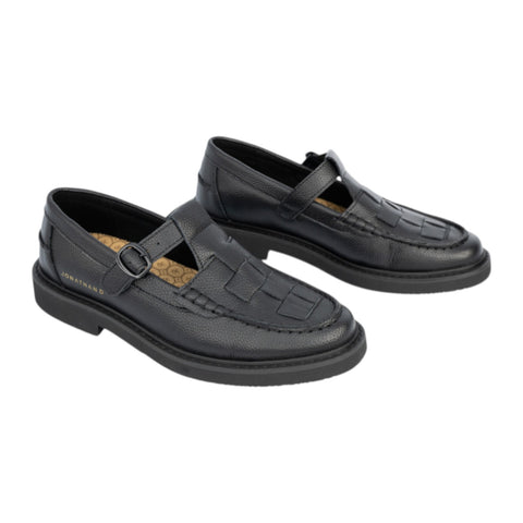 Jonathan D Zeke Sandal Loafers - Black