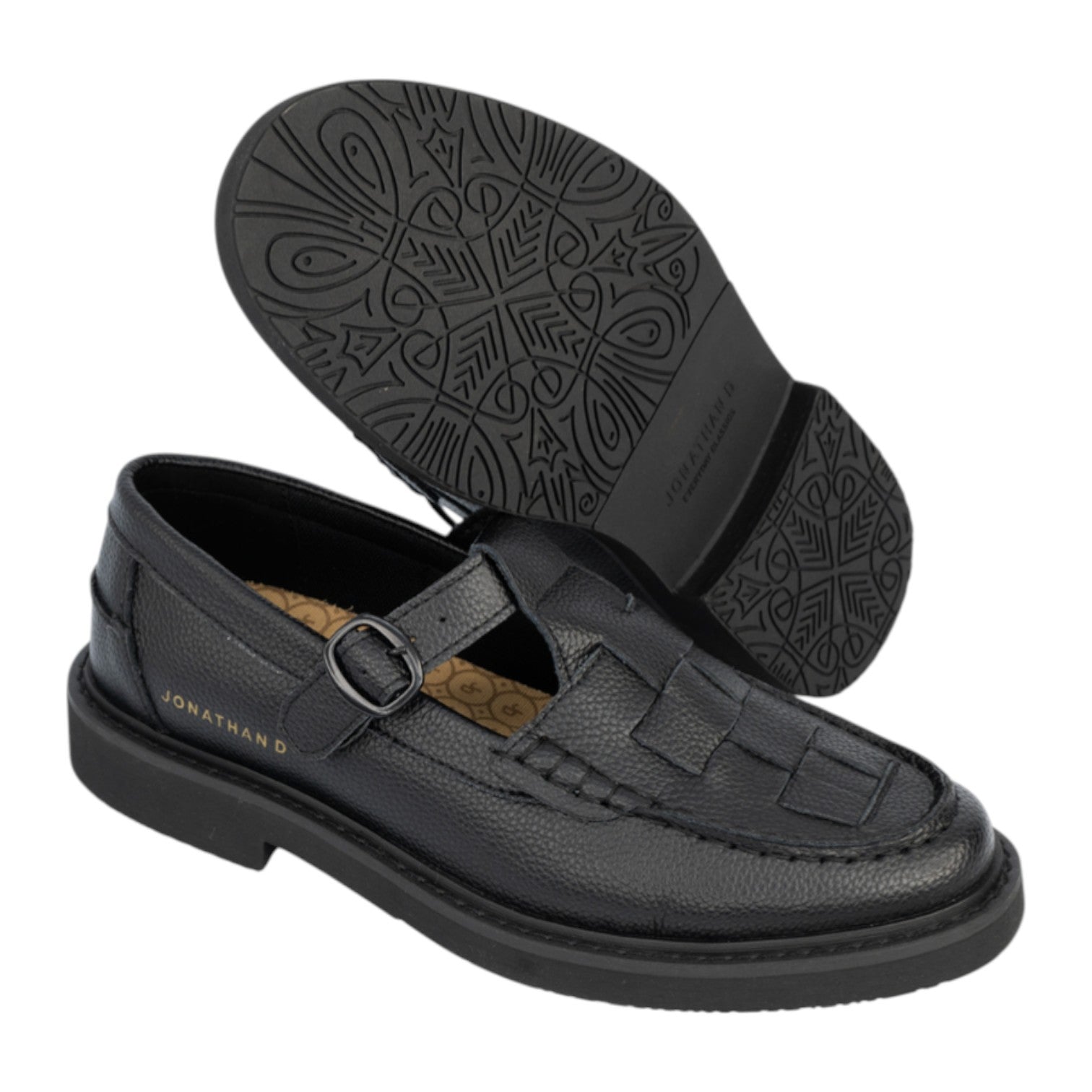 Jonathan D Zeke Sandal Loafers - Black