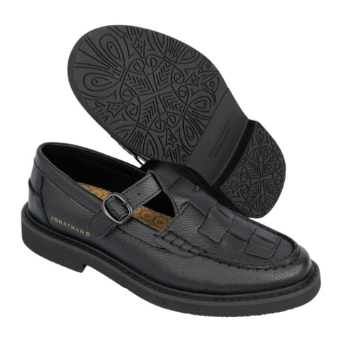 Jonathan D Zeke Sandal Loafers - Black