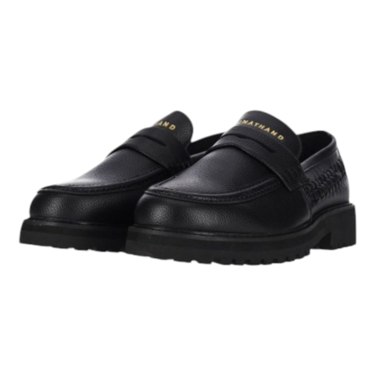 Jonathan D Penny Moc Weave Loafer - Black