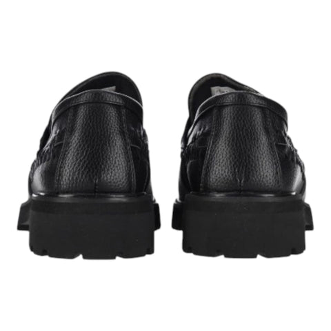Jonathan D Penny Moc Weave Loafer - Black