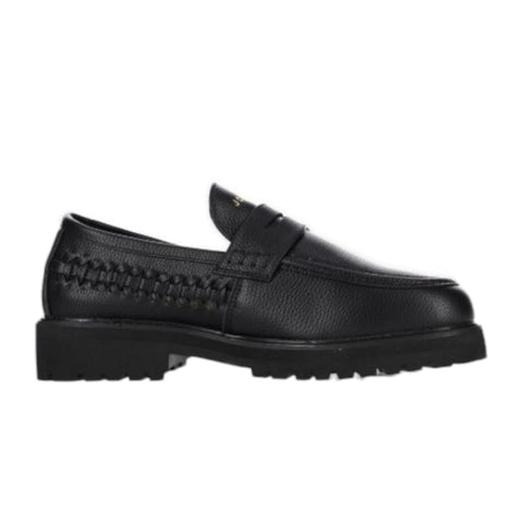 Jonathan D Penny Moc Weave Loafer - Black