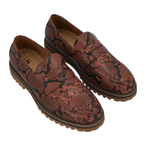 Jonathan D Penny Moc Lizard Print - Brown