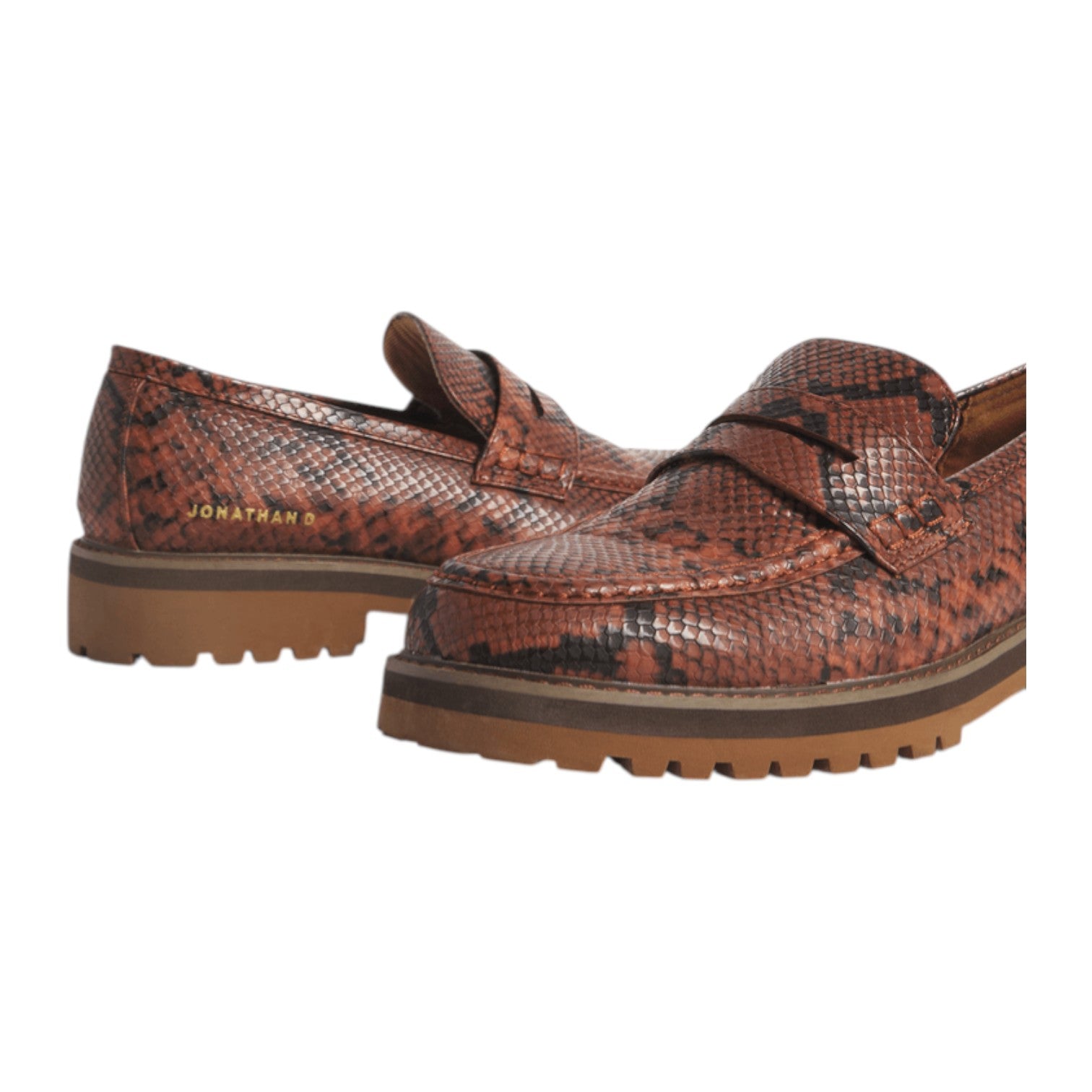 Jonathan D Penny Moc Lizard Print - Brown