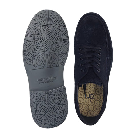 Jonathan D Jd123 Noel Laceup Suede Cola Black