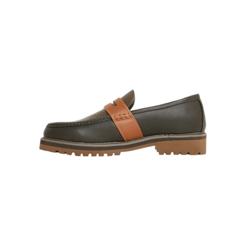 Jonathan D Penny Moc Pu Hunter Green/Tan