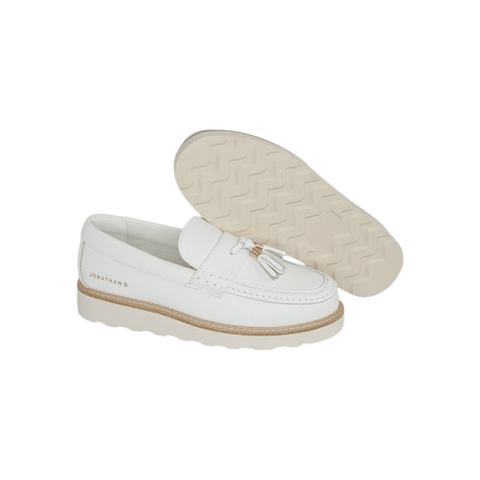 Jonathan D Scout Tassel PU White