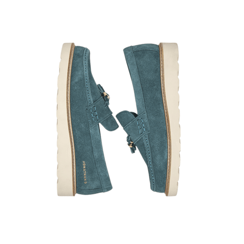 Jonathan D Scout Tassel Suede Teal