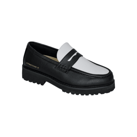Jonathan D Penny Moc PU  - Black/White