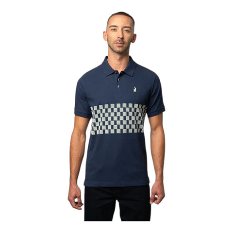 Polo Golfer Monogram Sleeve Navy
