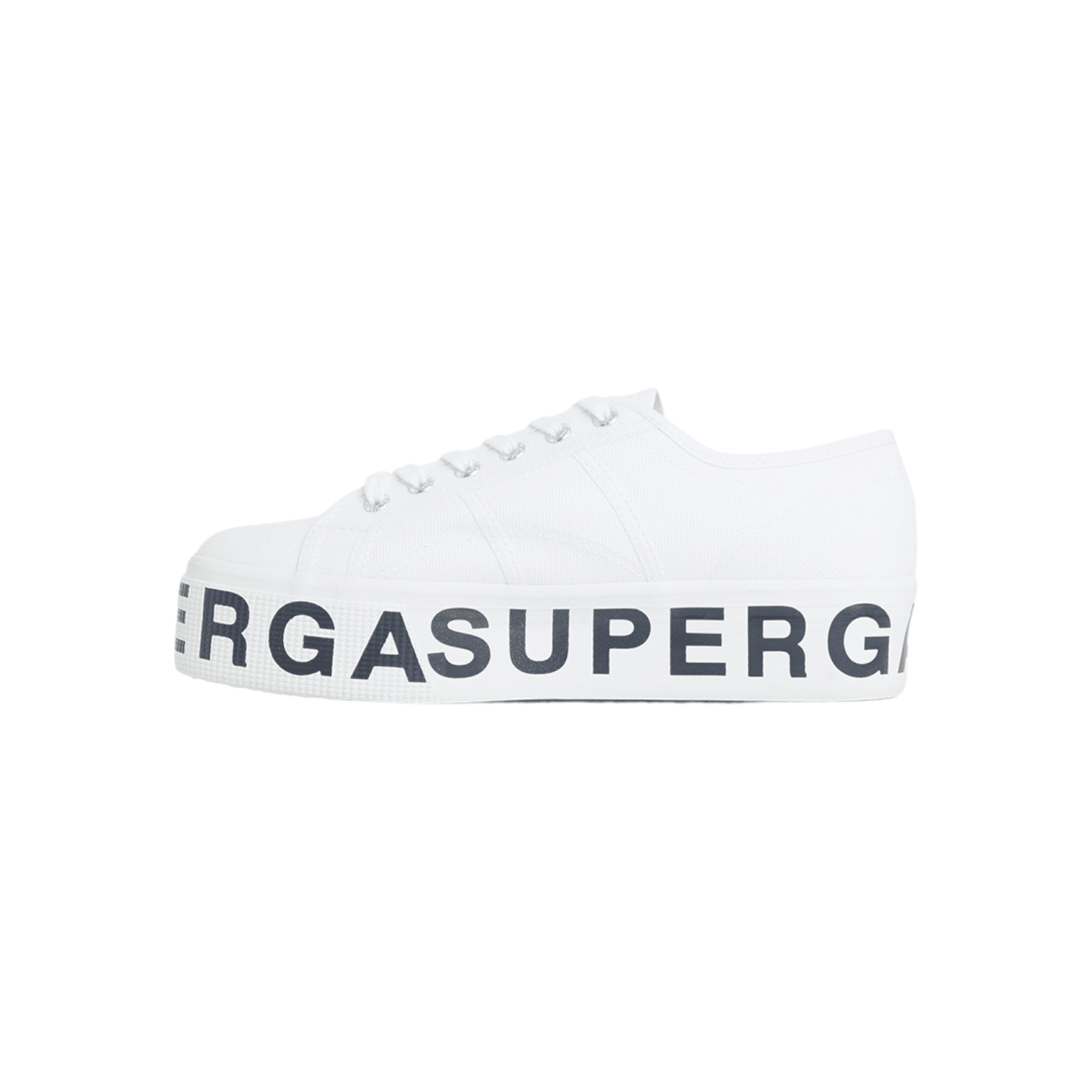 Superga 2790 Platform Lettering White
