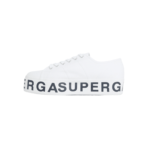 Superga 2790 Platform Lettering White