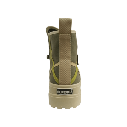 Superga 2341 Alpina Cross Bindings Green/Beige