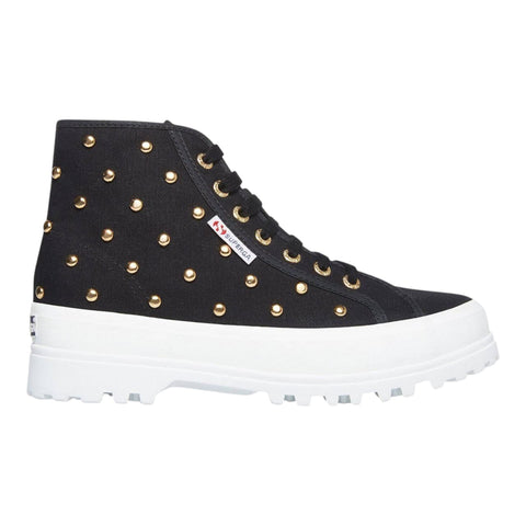Superga 2341 HI Top Alpina Studs Black
