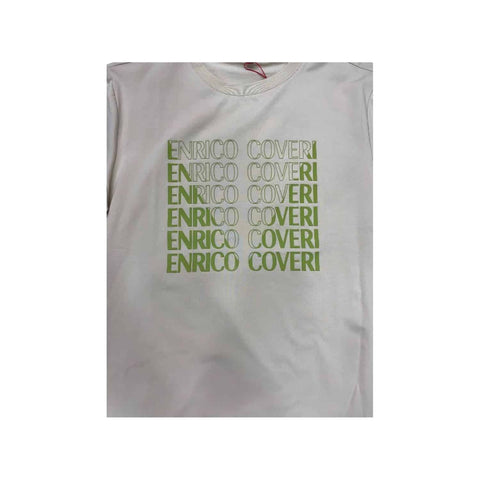 Enrico Coveri Block Print Khaki