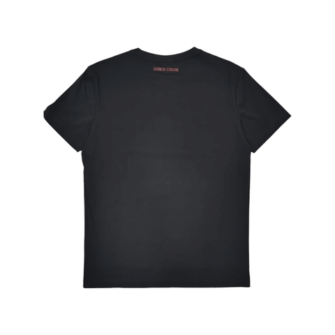 Enrico Coveri 3D Stitch Logo T-Shirt Black/Red