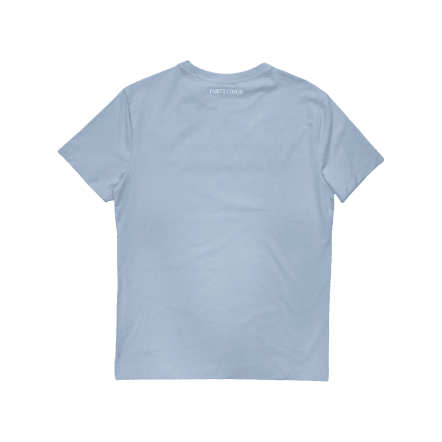 Enrico Coveri 3D Stitch Logo T-Shirt Light Blue/White