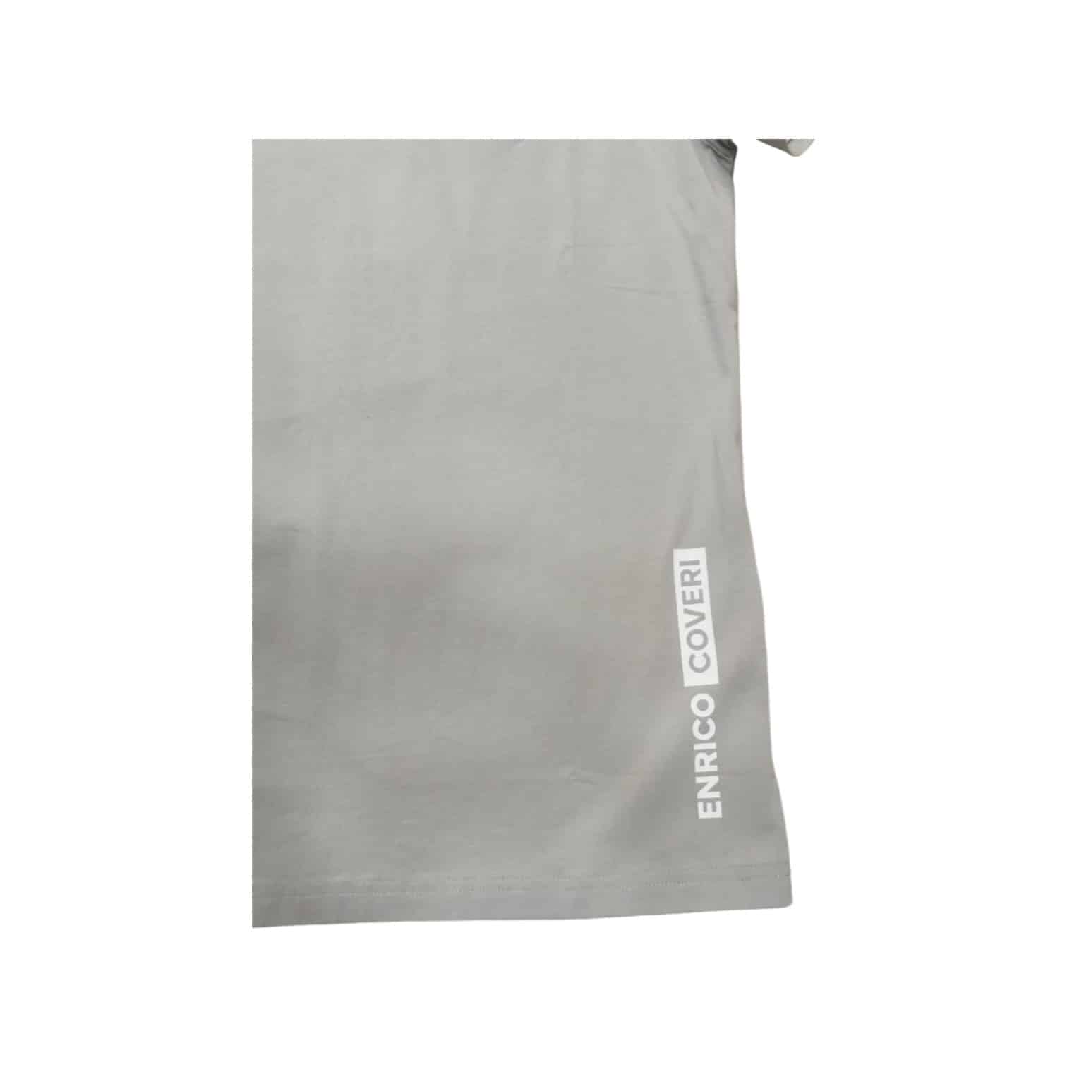 Enrico Coveri T-Shirts Neck Logo Print Grey