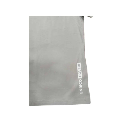 Enrico Coveri T-Shirts Neck Logo Print Grey