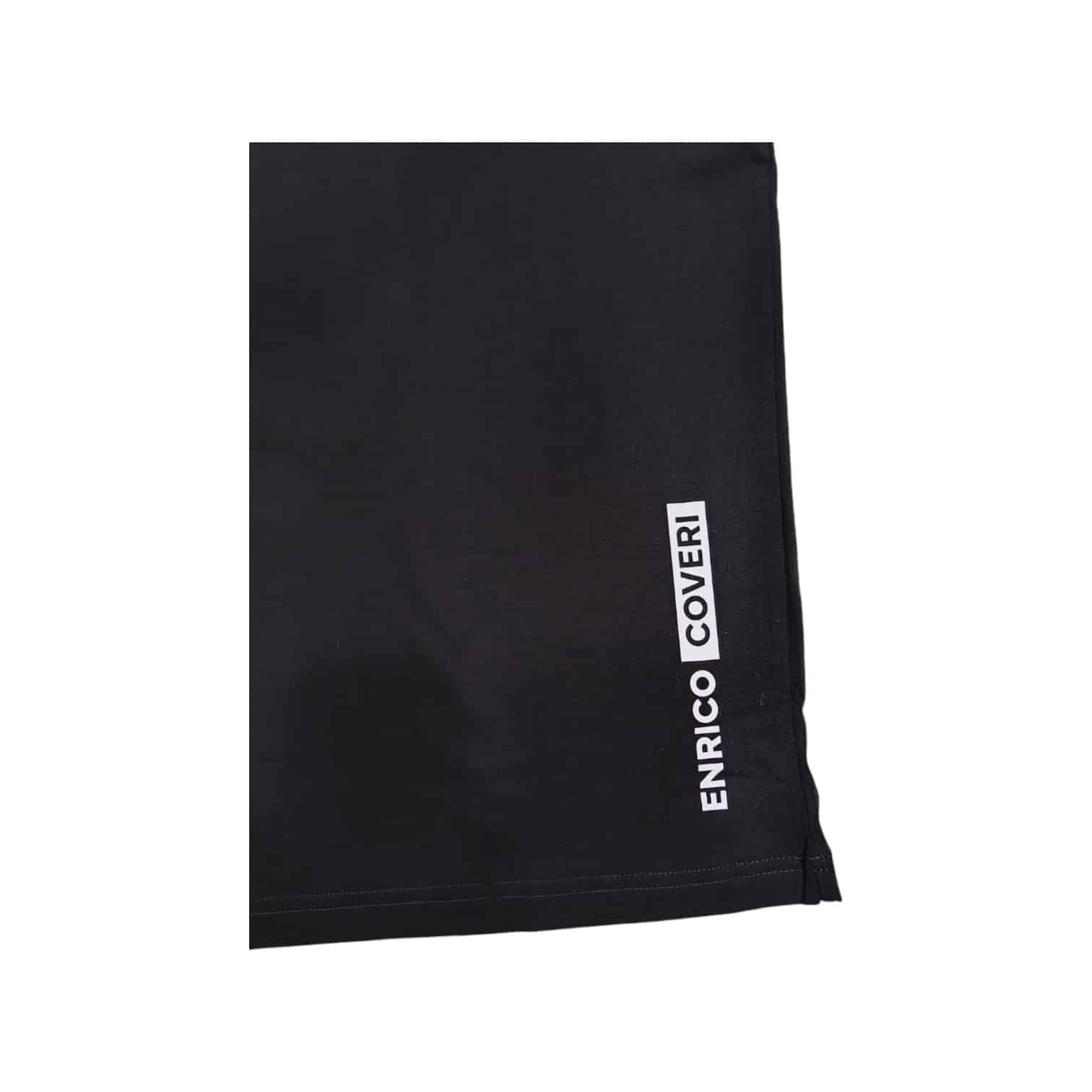 Enrico Coveri T-Shirts Neck Logo Print Black