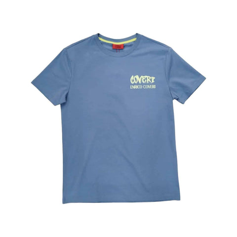 Enrico Coveri T-shirt Back Print Blue