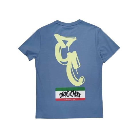 Enrico Coveri T-shirt Back Print Blue