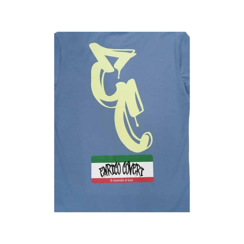 Enrico Coveri T-shirt Back Print Blue