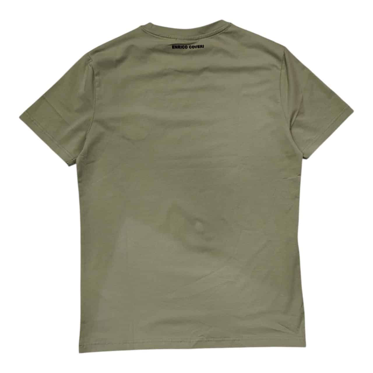 Enrico Coveri T-shirt Rubber Logo Light Green