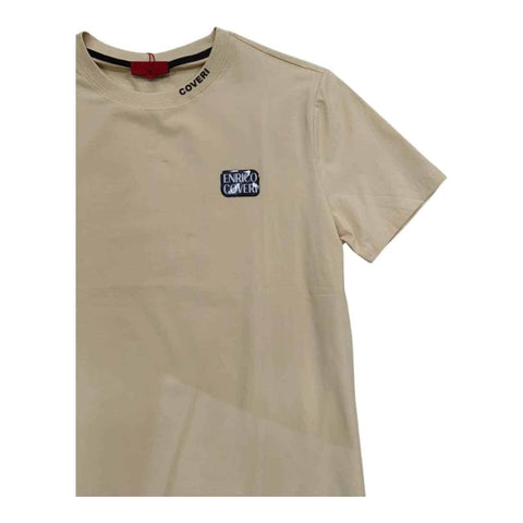 Enrico Coveri T-shirt Silicone Logo Apricot