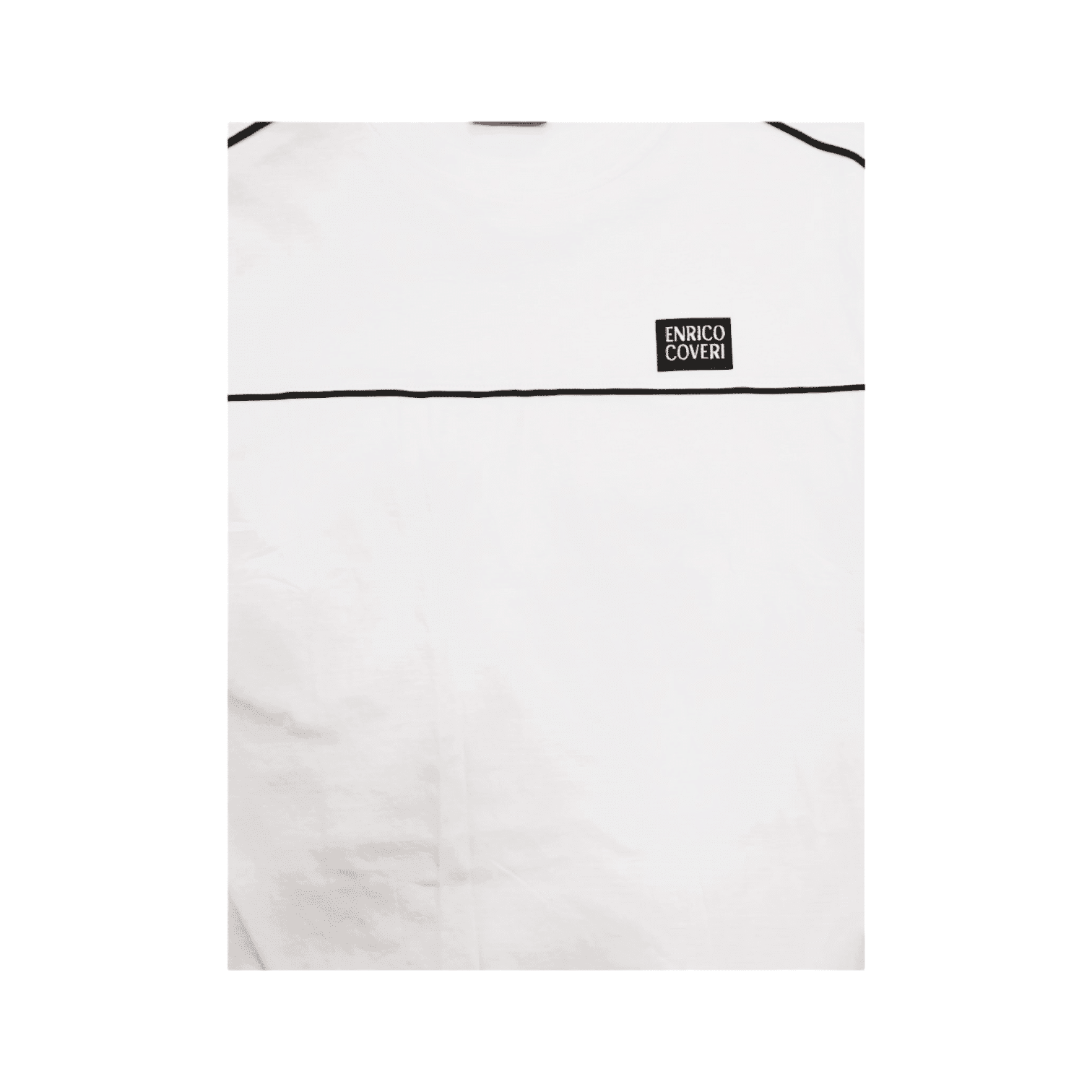 Enrico Coveri 1 Stripe T-Shirt White/Black