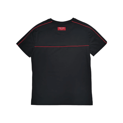 Enrico Coveri 1 Stripe T-Shirt Black/Red