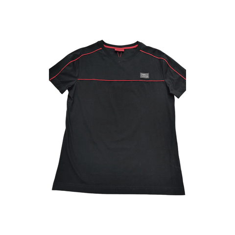 Enrico Coveri 1 Stripe T-Shirt Black/Red