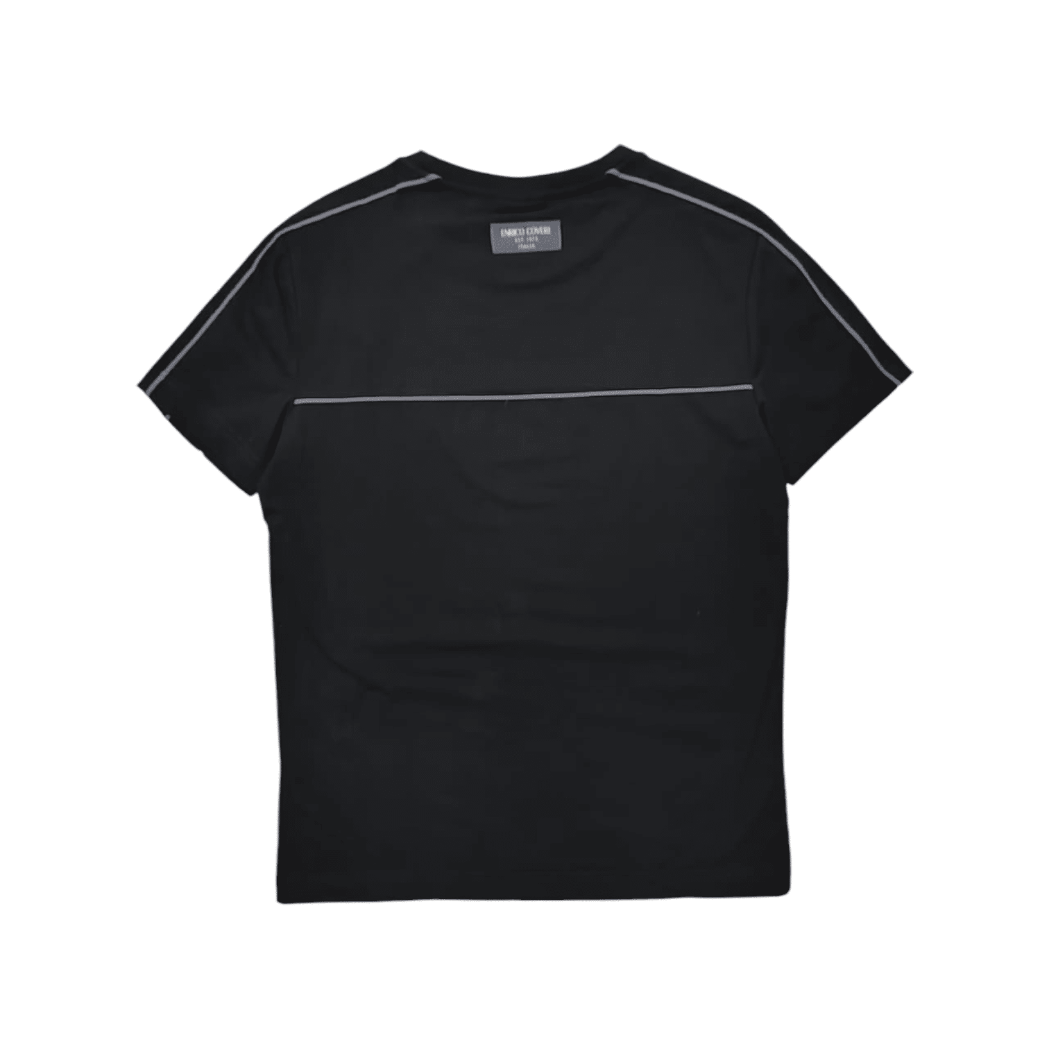 Enrico Coveri 1 Stripe T-Shirt Black/Grey