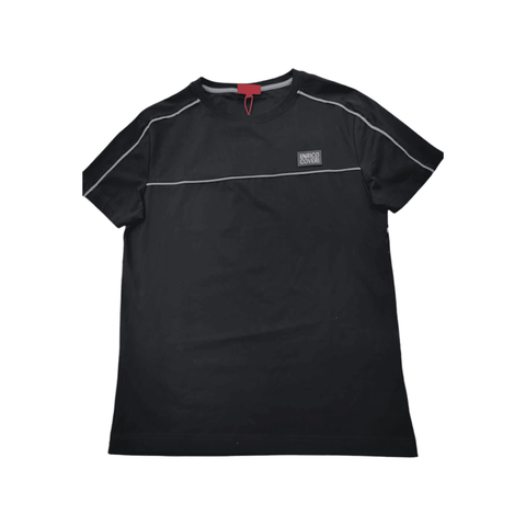 Enrico Coveri 1 Stripe T-Shirt Black/Grey
