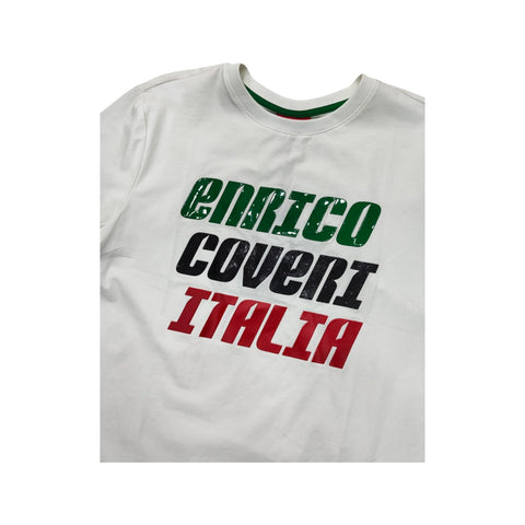 Enrico Coveri T-shirt Triple Logo White