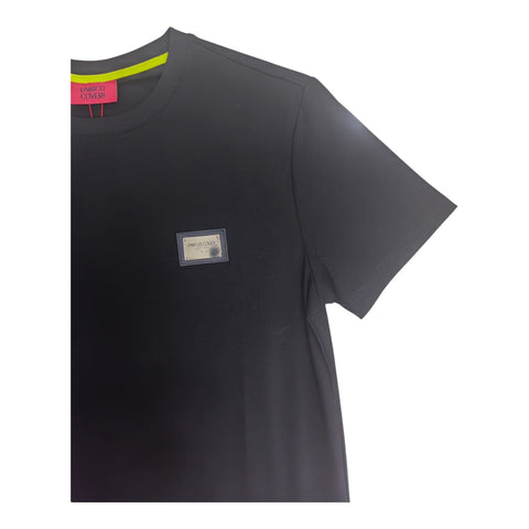 Enrico Coveri Mini Metal Logo T-Shirt Black
