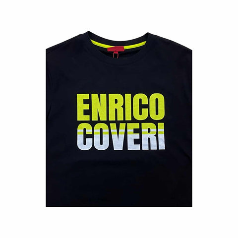 Enrico Coveri T-Shirt Double Logo Black/Yellow