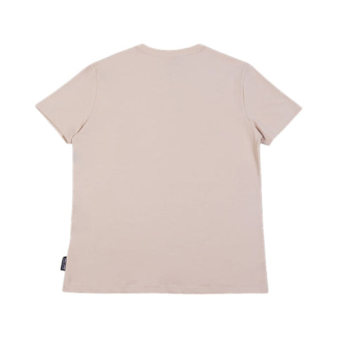 Enrico Coveri V-Neck T-shirt Mini Block Logo Khaki