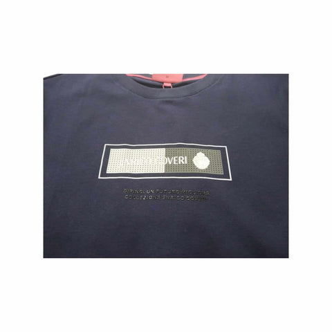 Enrico Coveri T-Shirt Graphic Dot Print Navy