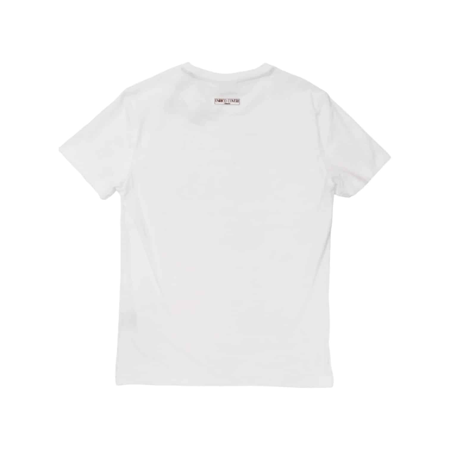 Enrico Coveri Graphic Block Logo Print White
