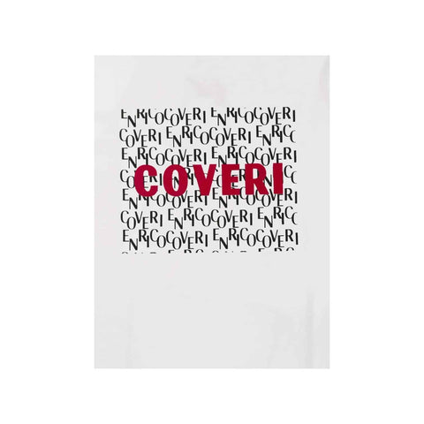 Enrico Coveri Graphic Block Logo Print White