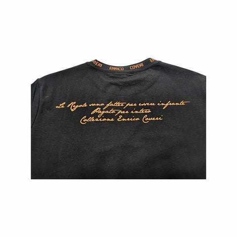 Enrico Coveri T-Shirt Round Neck Logo Black