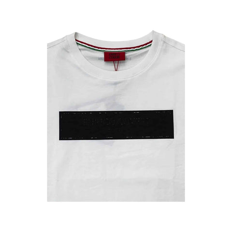Enrico Coveri T-Shirt Italia Stud Logo White