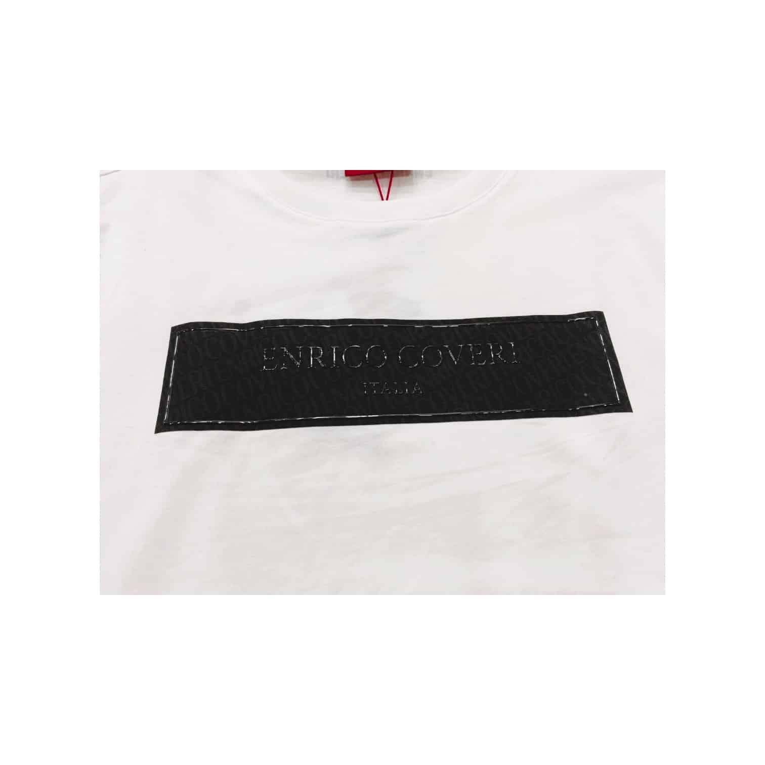 Enrico Coveri T-Shirt Italia Stud Logo White