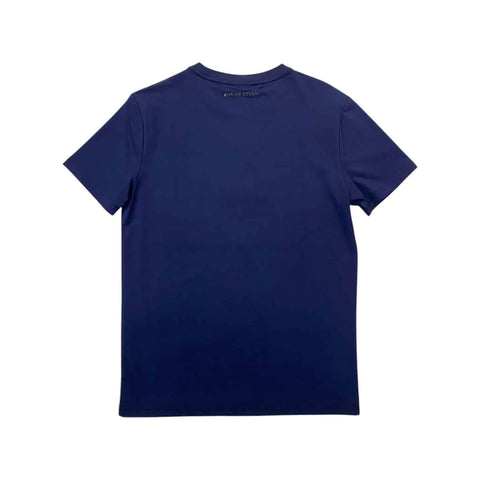 Enrico Coveri T-Shirt Italia Stud Logo Navy