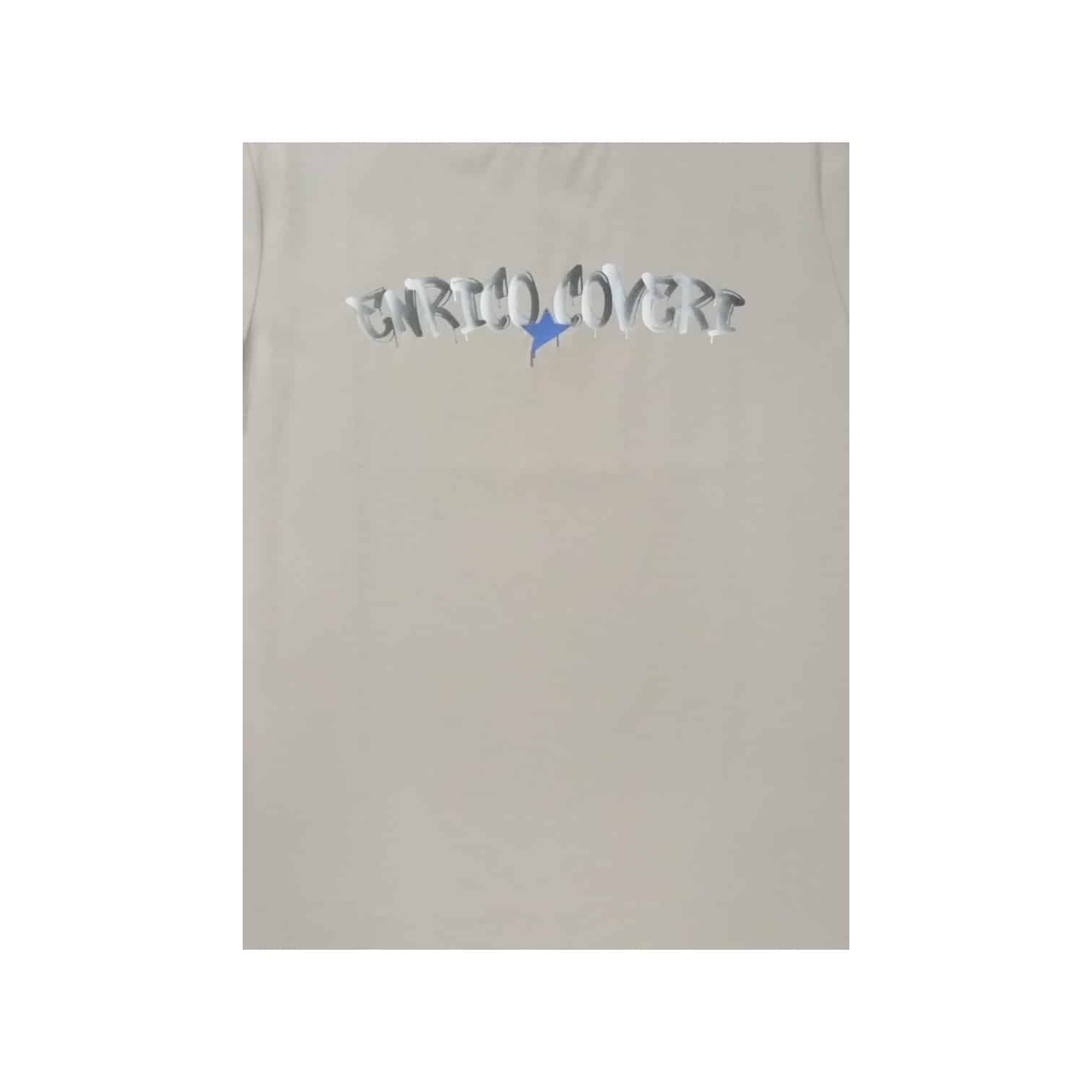 Enrico Coveri T-Shirts Graphic Star Logo Stone