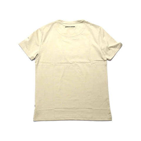 Enrico Coveri Crew 3D Print Logo T-Shirt Khaki/Red