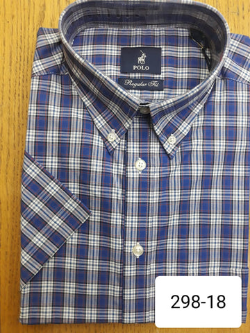 Polo Shirt Mens Short-Sleeve Weekender Blue