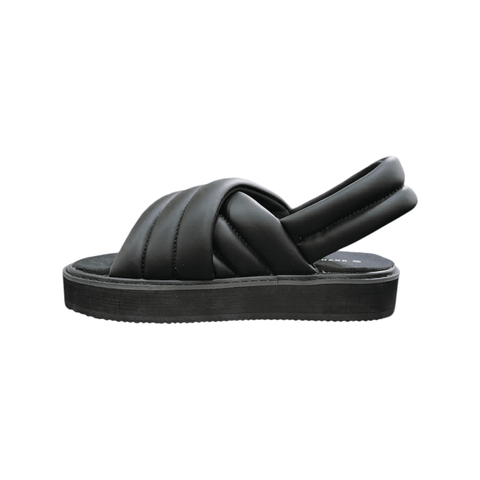 Jonathan D Sandal Puffed Slide Crow Black
